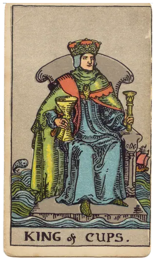 Крал чаши, права карта