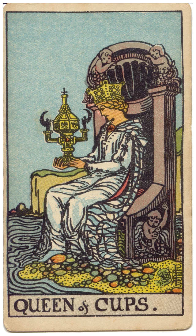 Кралица чаши, права карта